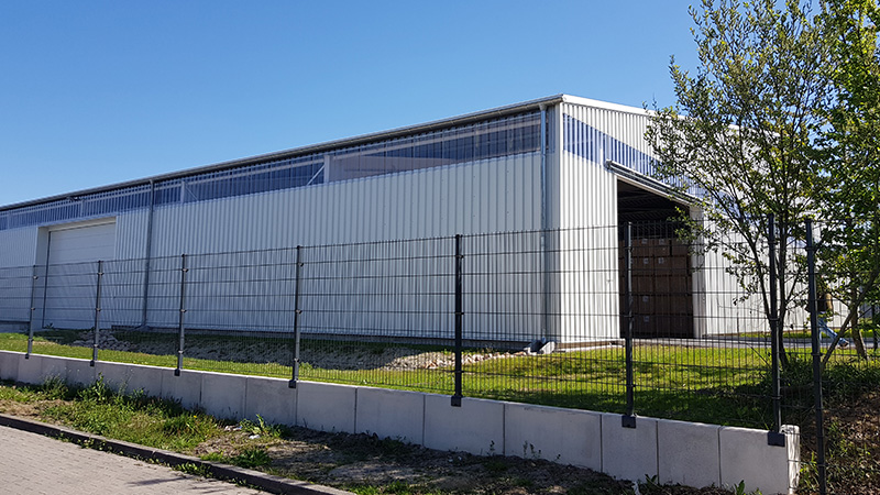 Neubau einer Lagerhalle für Holz in Münster